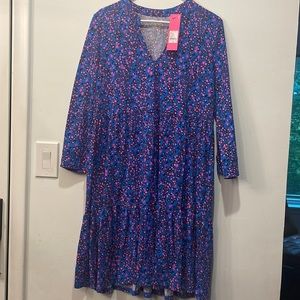 Lilly Pulitzer Alaina 3/4 Sleeve Dress size L NWT